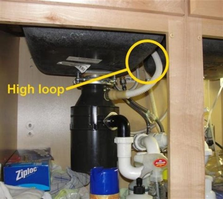 Why does my dishwasher drain into sink