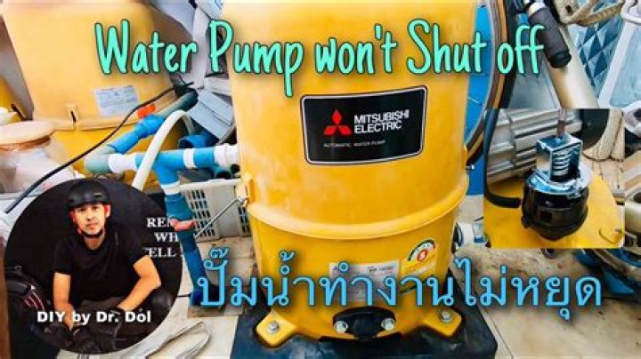 Why does my water pump keep shutting off