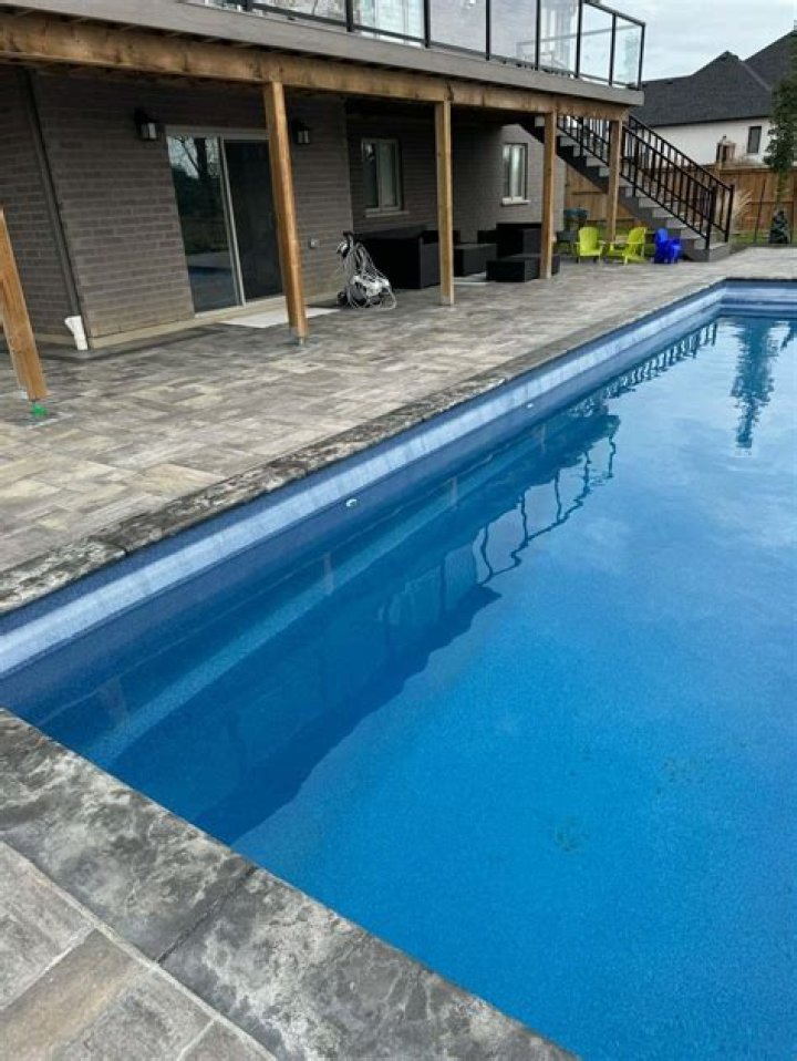 Why is my fiberglass pool turning white